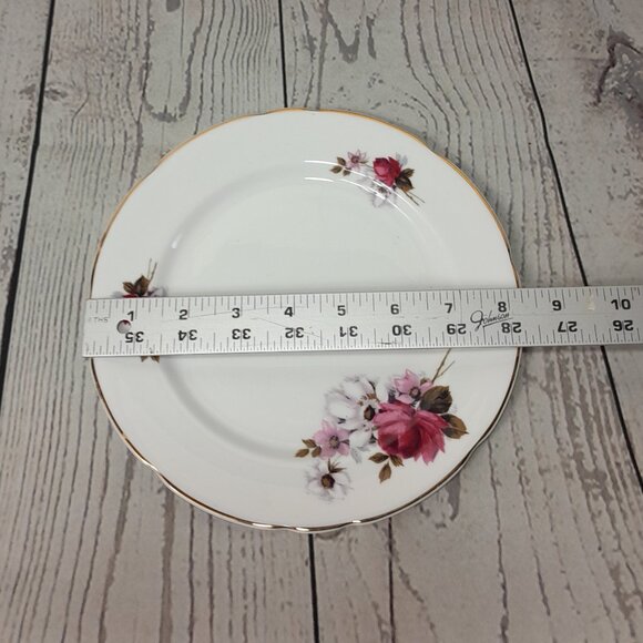 Royal Stafford Honey Bunch Tea Cup Saucer Salad Plate Floral Bone China England - Picture 12 of 16